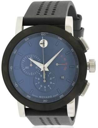 Movado Museum Chronograph Rubber Men's Watch, 0607003