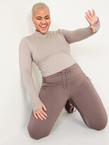 Thumbnail for your product : Old Navy CozeCore Long-Sleeve Cropped Rib-Paneled Top for Women