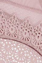 Thumbnail for your product : Calvin Klein Underwear Excite Stretch-lace And Tulle Briefs - Lilac