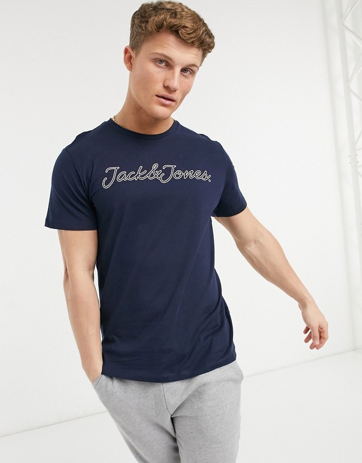 JACK/&JONES ACCESSORIES Jacsmith Tee Ls T-Shirt Homme