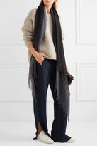 Thumbnail for your product : Chan Luu Ombré Cashmere And Silk-blend Scarf - Storm blue