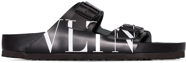 Valentino x Birkenstock logo print sandals - ShopStyle