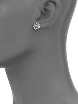 Thumbnail for your product : David Yurman Cable Wrap Earrings with Prasiolite and Diamonds