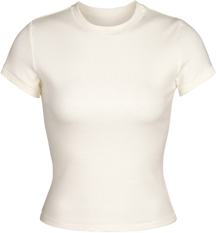 SKIMS Pointelle Logo T-Shirt - ShopStyle Plus Size Clothing