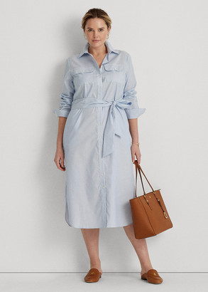 polo ralph lauren cotton broadcloth shirtdress