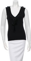 Thumbnail for your product : Christian Dior Wool Sleeveless Top