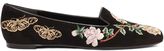 Thumbnail for your product : Alexander McQueen Floral Butterfly Embroidered Slipper