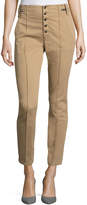 Thumbnail for your product : A.L.C. Rowan High-Waist Skinny Cotton Pants