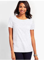 Thumbnail for your product : Talbots Embroidered Floral Short-Sleeve Top