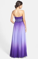 Thumbnail for your product : Sean Collection Beaded Waist Strapless Ball Gown
