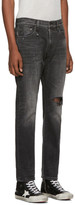 Thumbnail for your product : R 13 Black Brandon Slim Jeans