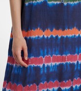 Thumbnail for your product : Velvet Valda striped cotton maxi dress
