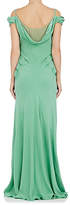 Thumbnail for your product : Alberta Ferretti WOMEN'S SATIN-BACK CREPE OFF-THE-SHOULDER GOWN