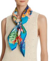Thumbnail for your product : Ferragamo Nettare Floral Print Silk Scarf