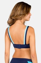 Thumbnail for your product : DKNY Colorblock V-Neck Bikini Top