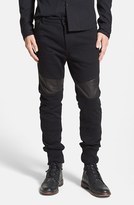 Thumbnail for your product : Rogue Knit Moto Jogger Pants with Leather Trim