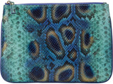 Thumbnail for your product : Barneys New York Peacock-Pattern Large Zip Case