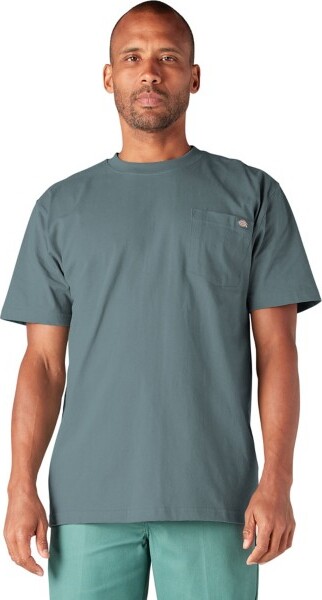 Men's Dickies Mens Heavyweight Pocket T-Shirt Large Smoke Blue