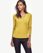 Thumbnail for your product : Ann Taylor Petite Cashmere V-Neck Sweater