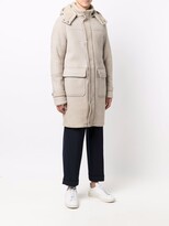 Thumbnail for your product : Eleventy Shearling-Lined Leather Coat