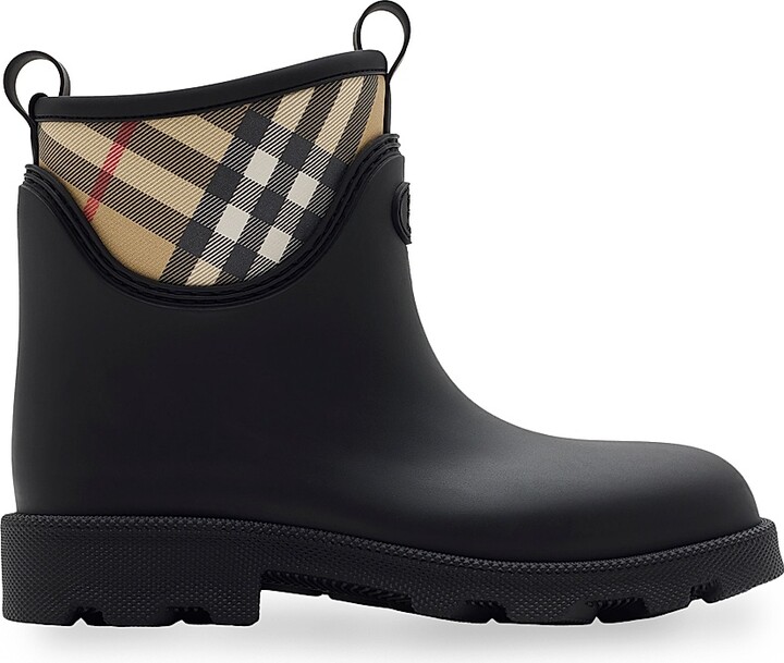 Burberry Women's Marsh Stamp Rain Boots - Black - Size 5