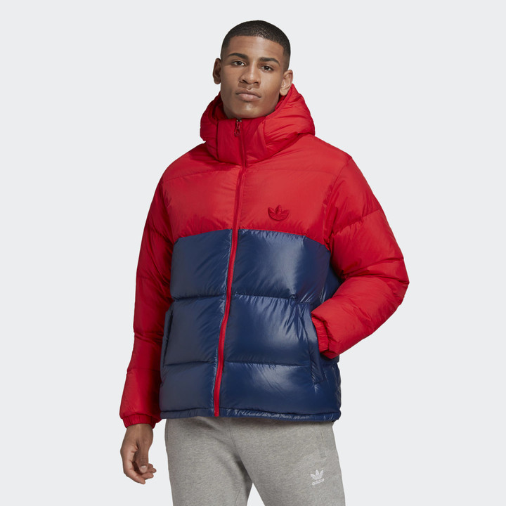 adidas Down Regen Hooded Blocked Puffer Jacket - ShopStyle Outerwear