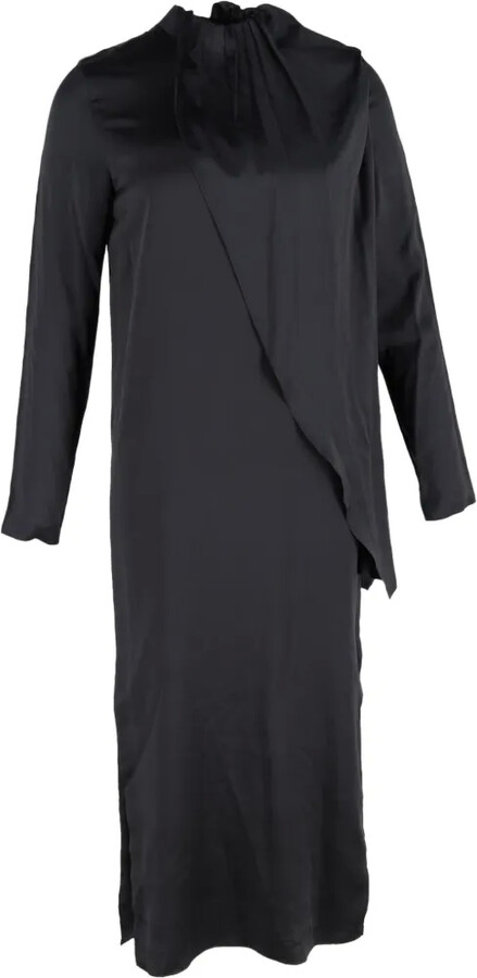 Dodo Bar Or Silk Long-Sleeve Midi Dress
