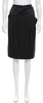 Thumbnail for your product : Calvin Klein Collection Wool Knee-Length Skirt