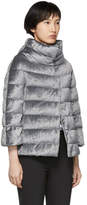 Thumbnail for your product : Herno Silver Down Shimmering Cape Jacket