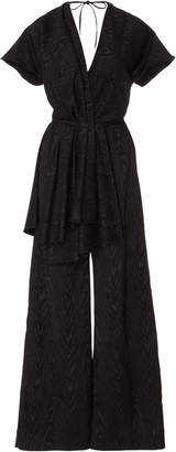 Rosie Assoulin Black Printed Jumpsuit