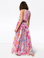 Thumbnail for your product : Emilio Pucci Printed Draped Maxi Dress