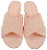 Thumbnail for your product : Mansur Gavriel Suede Crossover Sandals