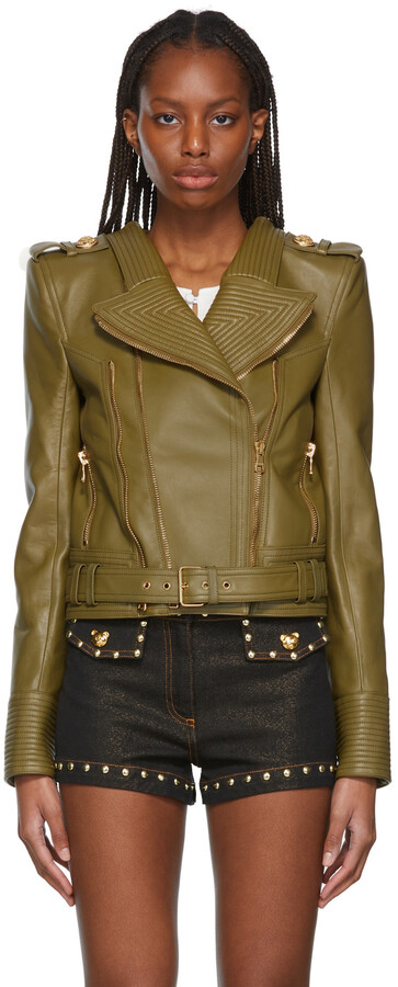 Balmain Leather Jackets | Shop the world's largest collection of 