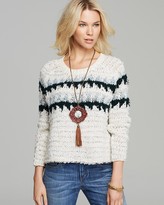 Thumbnail for your product : Free People Pullover - Fuzzy Fair Isle