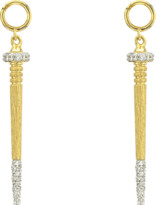 Thumbnail for your product : Jude Frances Lisse 18k Diamond Pave Nail Earring Charms