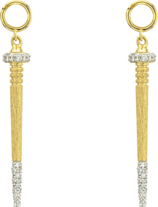Jude Frances Lisse 18k Diamond Pave Nail Earring Charms