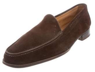 Gravati Suede Semi-Pointed Loafers Brown Suede Semi-Pointed Loafers