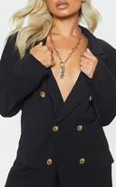 Thumbnail for your product : PrettyLittleThing Petite Black Oversized Tailored Blazer