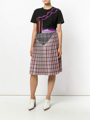 Marco De Vincenzo check pleated skirt