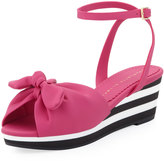 Thumbnail for your product : Charlotte Olympia Alexa Rubber Wedge Sandal, Bubblegum