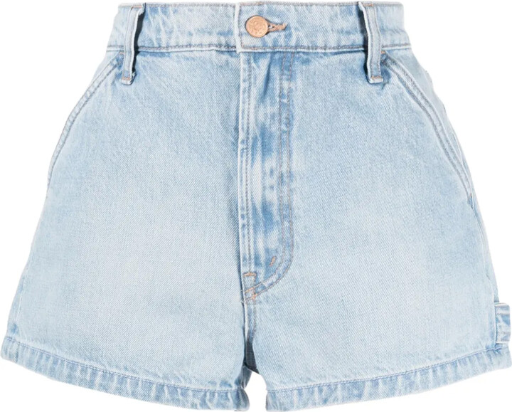 Mid-Rise Denim Shorts