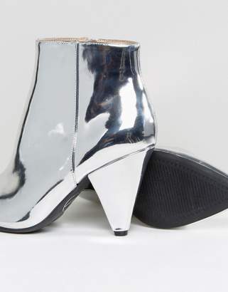 Missguided Cone Heel Ankle Boot