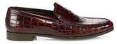 Thumbnail for your product : Giorgio Armani Crocodile-Embossed Leather Loafers