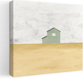 August Grove Modern Rural Simplicity Iv With Abstract Building Art