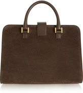 Thumbnail for your product : Saint Laurent Monogramme Cabas leather-trimmed suede tote
