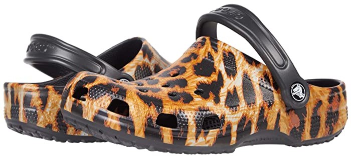 girls leopard crocs