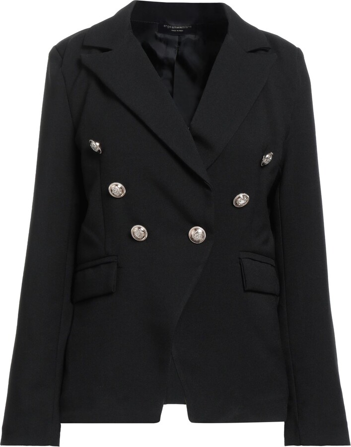 Angela Mele Milano Suit Jacket Black - ShopStyle