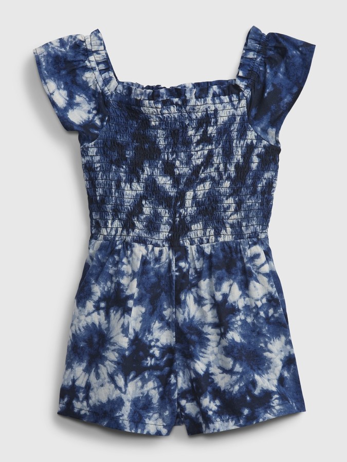 Toddler Tie-Dye Smocked Romper