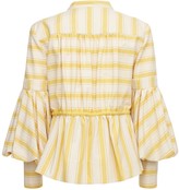 Thumbnail for your product : Rosie Assoulin Striped Cotton Canvas Shirt