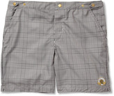 Thumbnail for your product : Robinson les Bains Oxford Long Check Mid-Length Swim Shorts